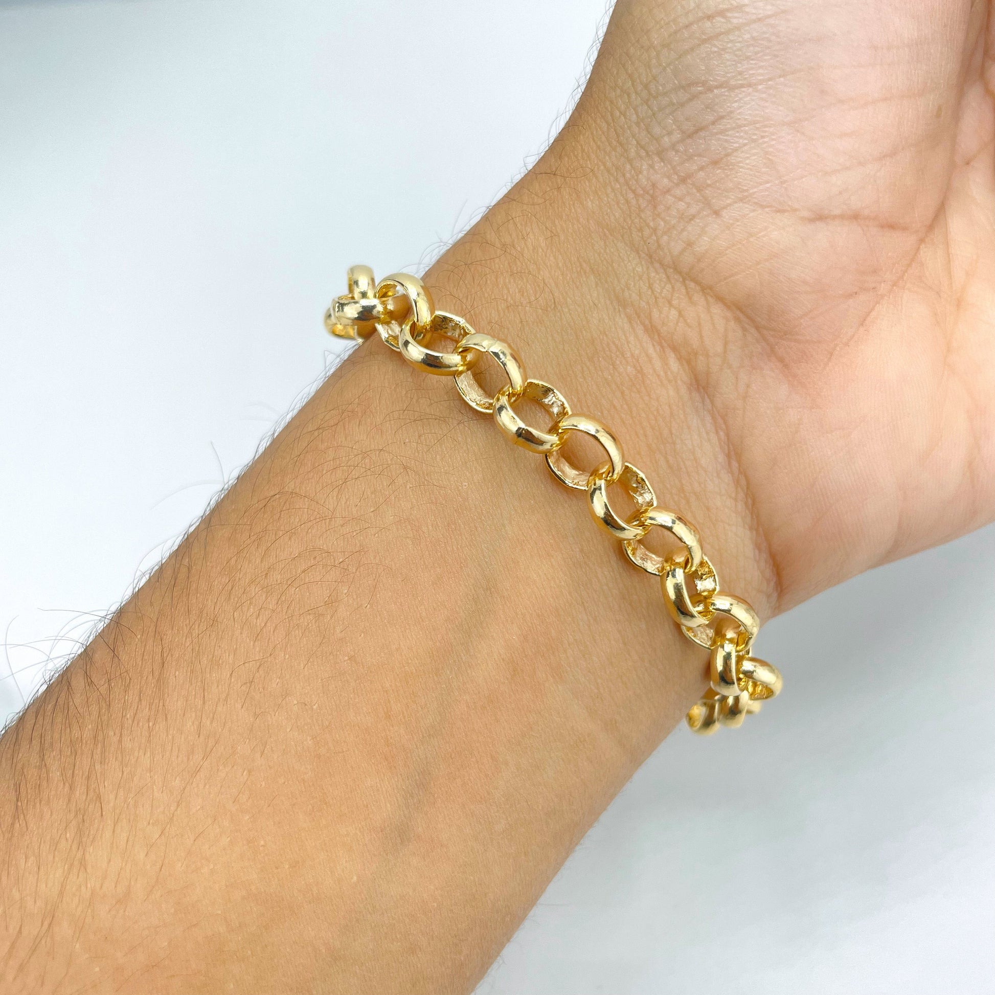 18k Gold Filled 2mm Rolo Chain or Bracelet with Extender, Wholesale Jewelry Making Supplies
