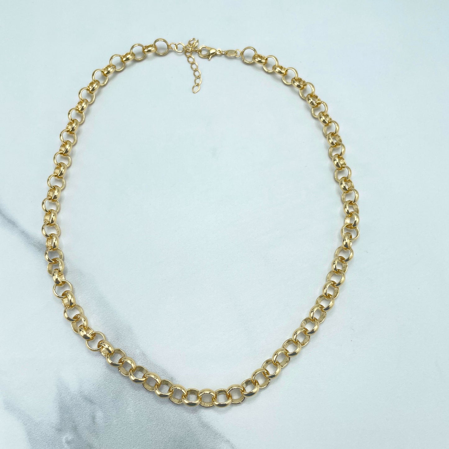 18k Gold Filled 2mm Rolo Chain or Bracelet with Extender, Wholesale Jewelry Making Supplies