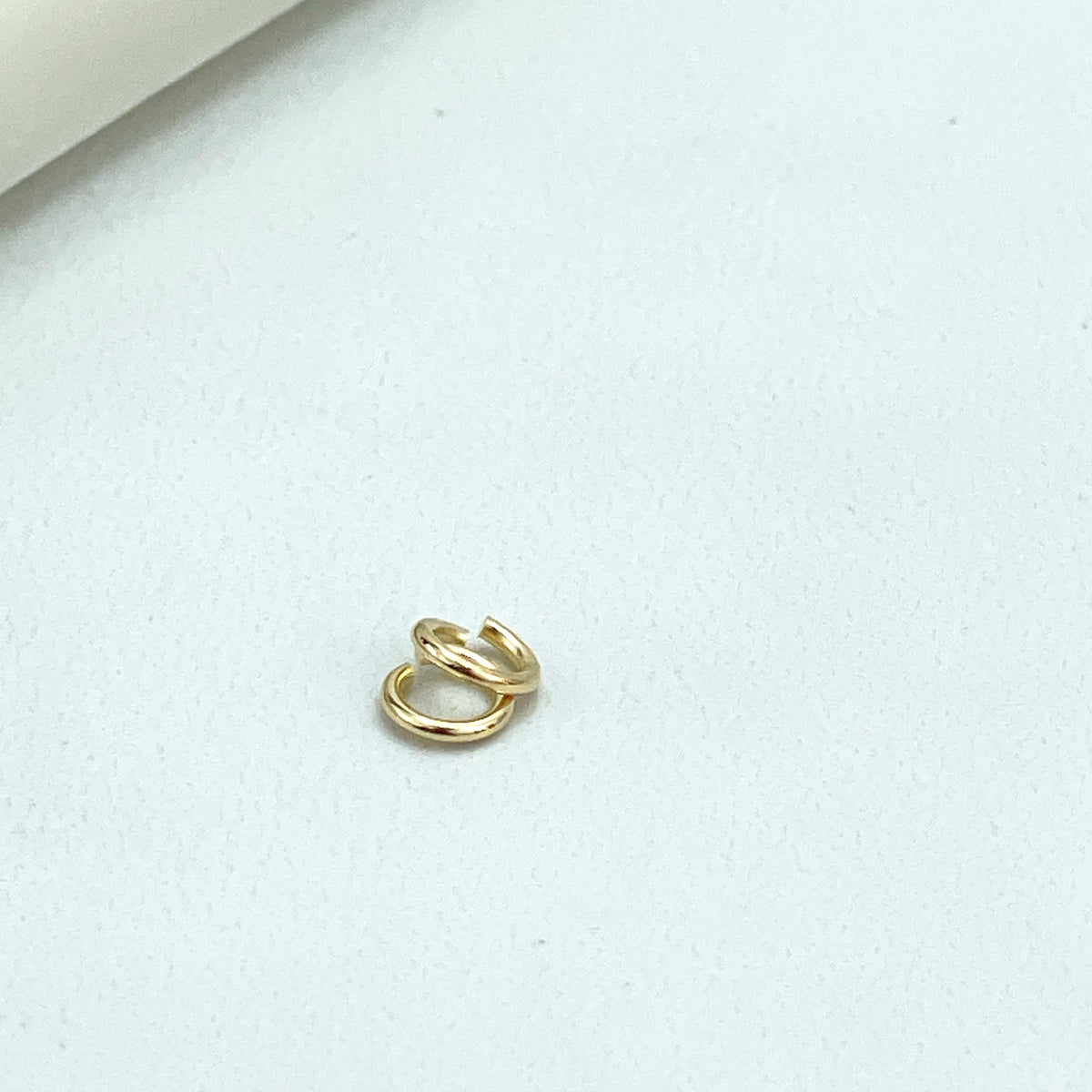 18k Gold Filled 4mm Open Jumping Ring, Round Ring Connectors, Split Ring, Jump Ring, 5, 12 or 25 Pieces, Wholesale Jewelry Making Supplies